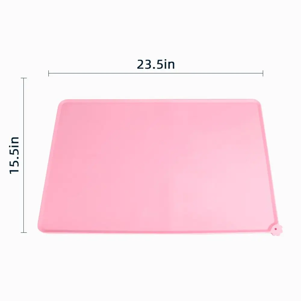 Waterproof Silicone Dog Feeding Mat Bowl Mat , Silicone Dog Pet Mat