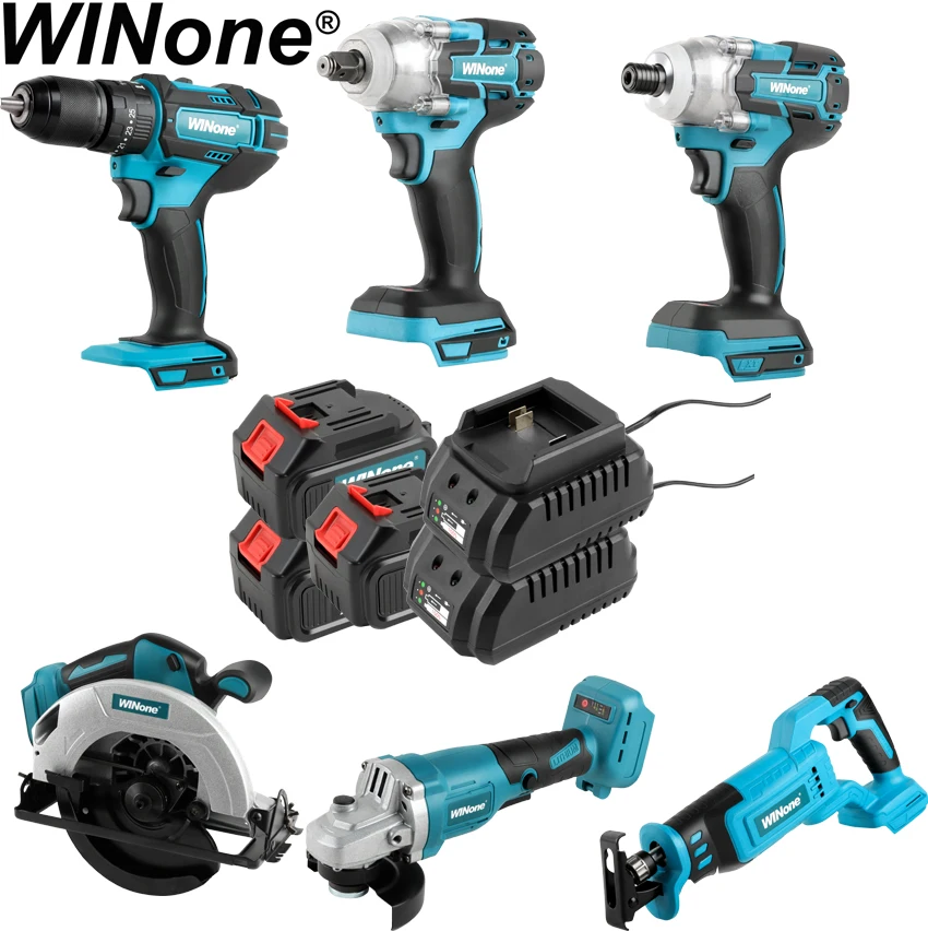6 шт. в одном 4.0Ah 5.0Ah 6.0Ah 20V 21V makitas lxt1500 6-инструмент 18 вольт электроинструменты аккумуляторные инструменты комплект комбо