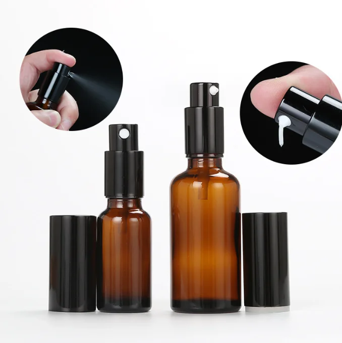 Brown Glass Dropper Spray Lotion Essential Oils Bottle Cosmetics Packaging  Perfume Liquid Shading  Bottles