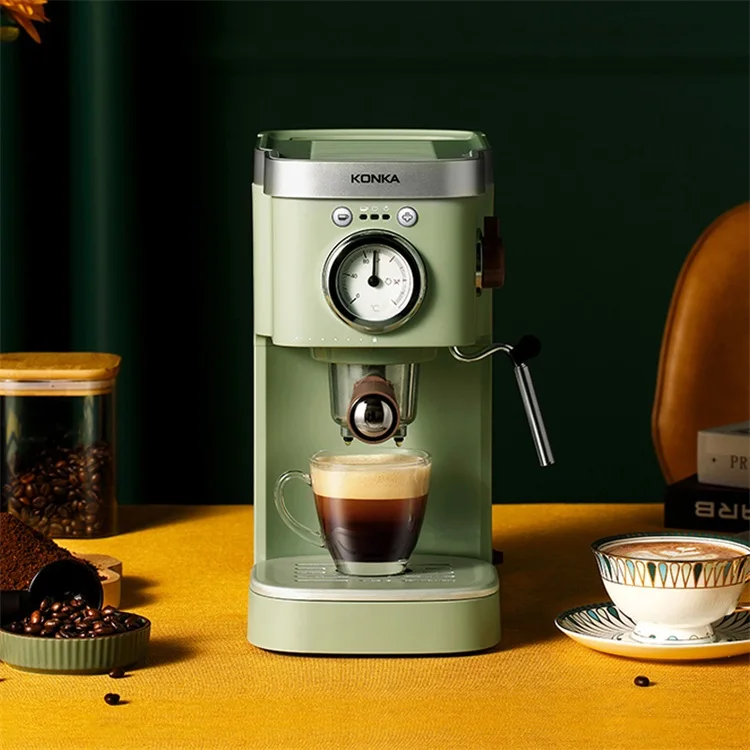 Italian 4 In 1 Vintage With Desktop Office Use Fully Automated Drip Feeling Expresso Coffee Maker Capsules Machine 20 Bar