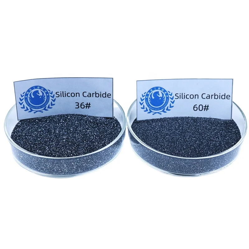 Wholesale 0.037 mm-2.3mm  Black Carborundum Refractory Black Silicon Carbide 98%  for Abrasive and Cutting Tools