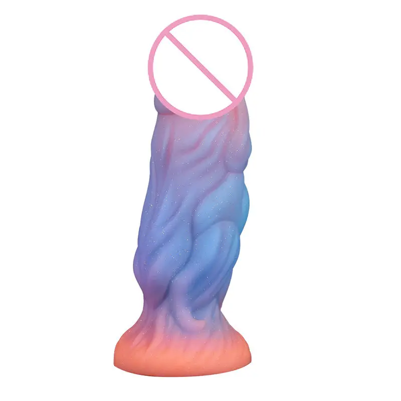 9 Inch Luminous Glow in The Dark Male Dildo Large Big Huge Sex Toy for Women