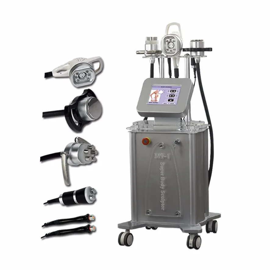 Vacuum cavitation system weight loss body slimming face arm leg 50k 5 in 1 ultrasonic rf cavitation machine  fat reduction