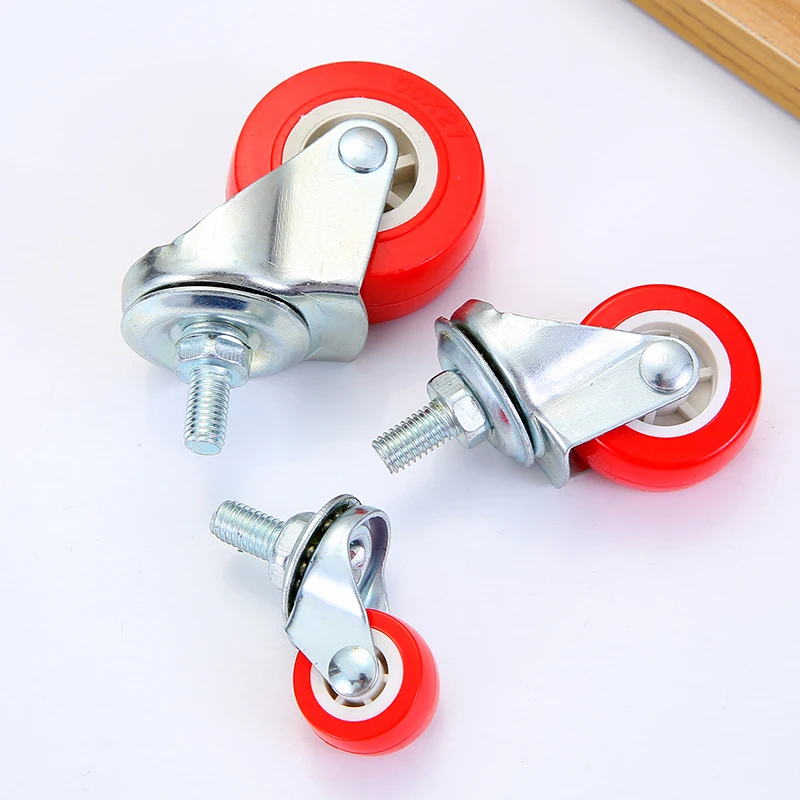 Customize Noise Free 1 Inch M8*15 Office Chair Omni-directional Caster And Wheel