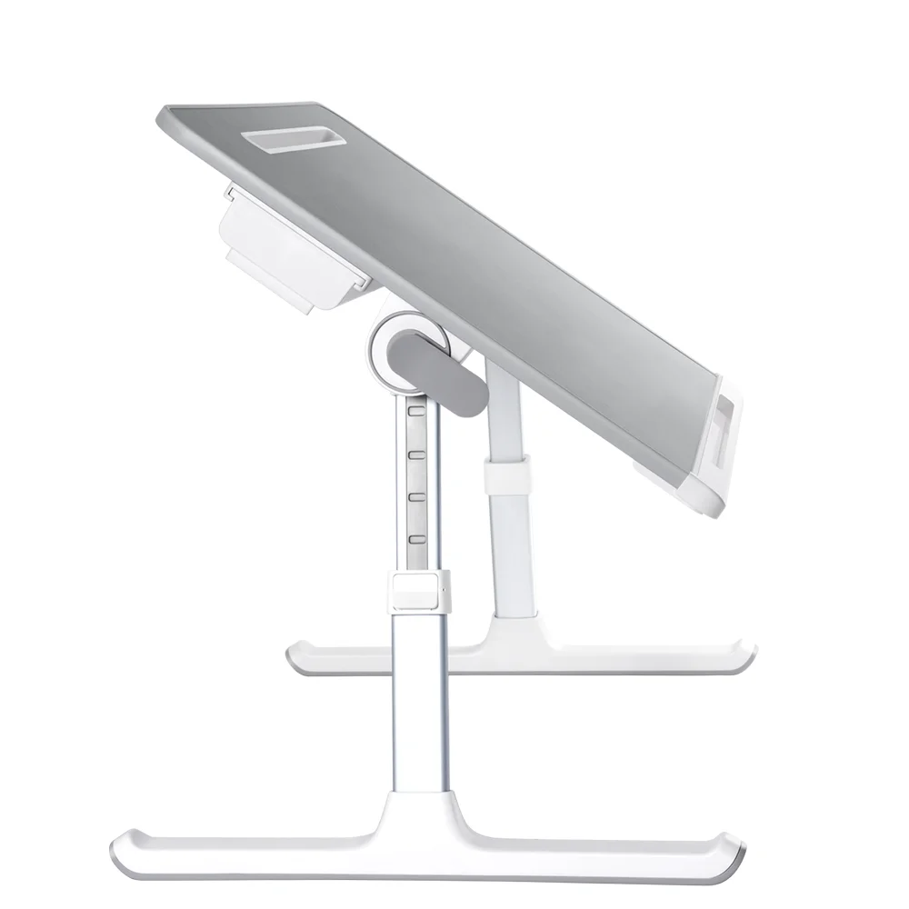 SAIJI ergonomic adjustable foldable portable pillow laptop bed tray table 17 inch computer desks with drawer phone tablet stand