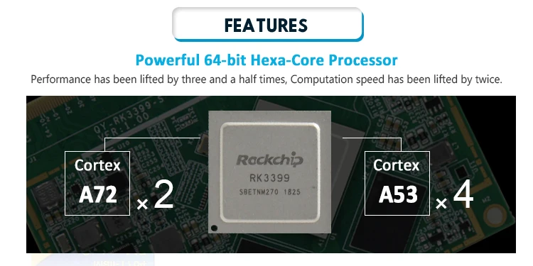 Система Android RK3399 одноъядерная плата rockchip материнская с 2 Гб ОЗУ 8 ГБ