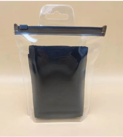 Custom Plastic Bag With Logo Clear Frosted Zipper Jewelry Pocket Dust Bags Small Packaging Bags For Jewelry Pvc/EVA Pouch