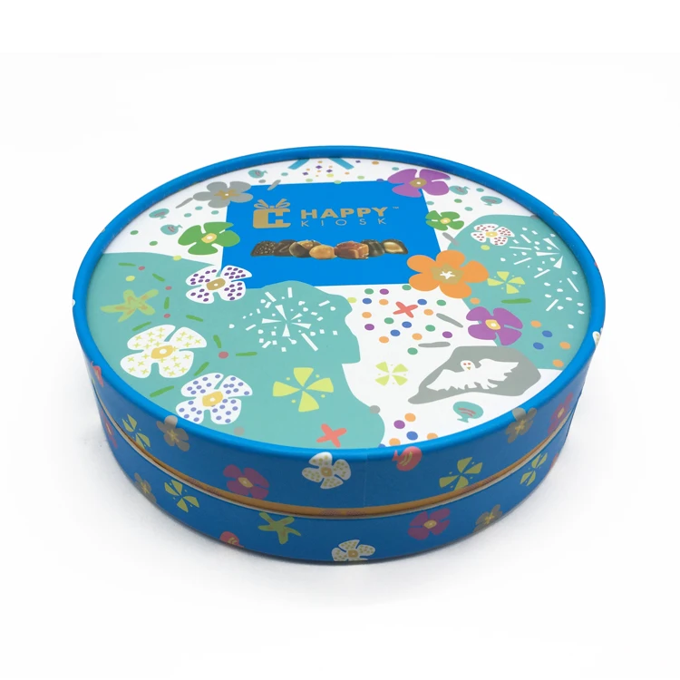 Factory Wholesale Empty Round Chocolate Gift Packaging Box Food Safe Cylinder Eco Paperboard Tube Candy Box with Custom Printing