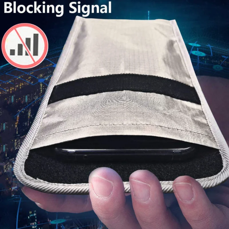 Faraday Bag Anti Radiation Cell Phone Sleeve Pregnant Cell Phone GPS EMF RFID Signal Blocking Bag