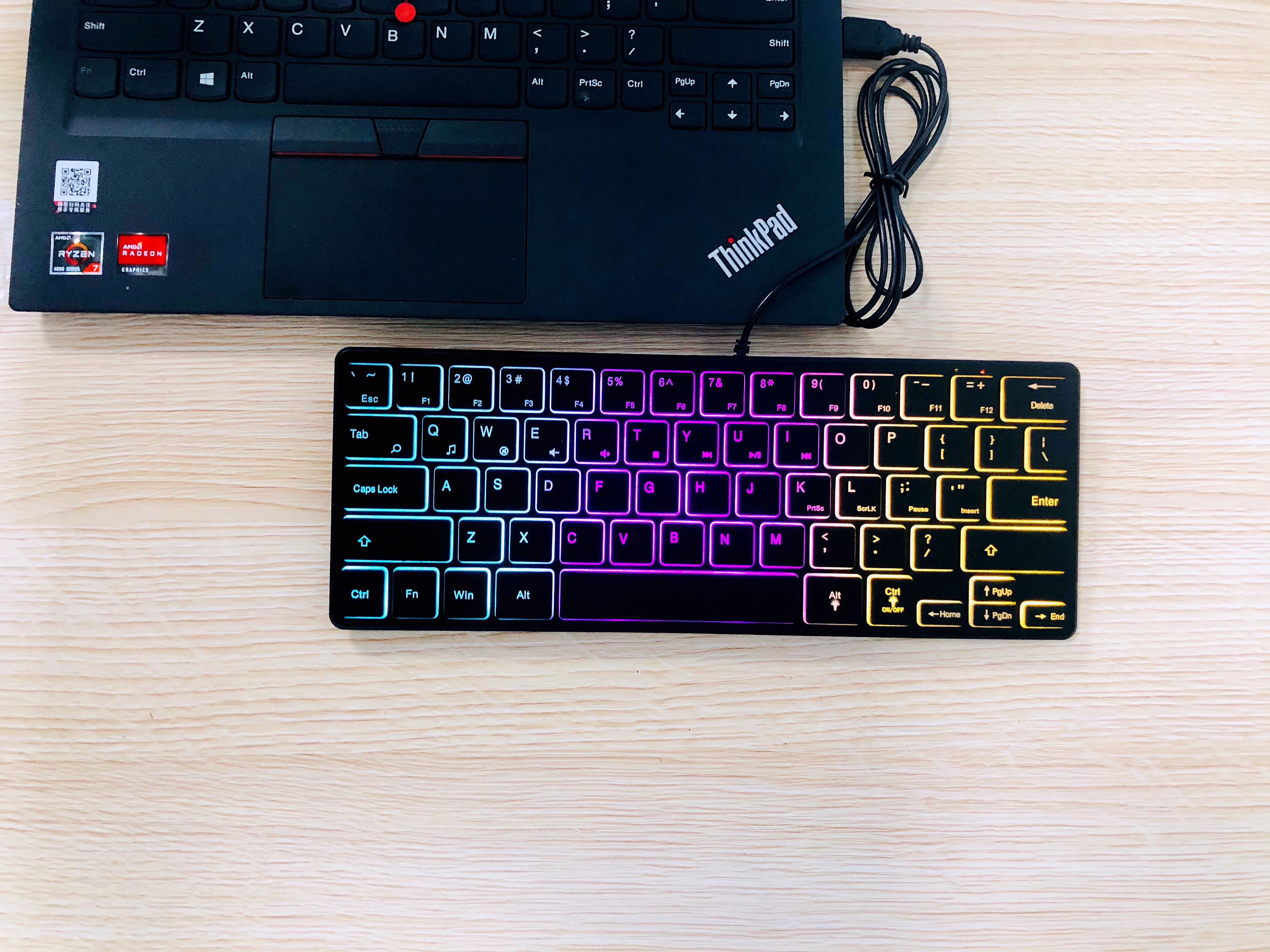 60% gaming keyboard USB Chocolate Multimedia wired keyboard 64 keys wired gaming keyboard