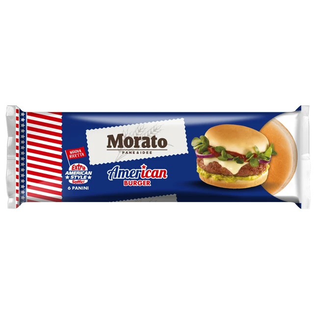 Superior Quality Italian Brand Soft Texture Plain Taste 300 G American Burger Bread For Usa Style Stuffed Burgers