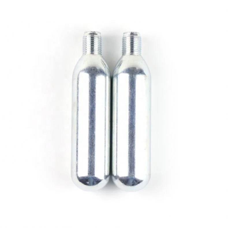 Food grade 45Cc/33G Small CO2 Gas Cylinder With 5/8-18UNF Screw Neck For Motor/Marine/Equestrian Life Jacket
