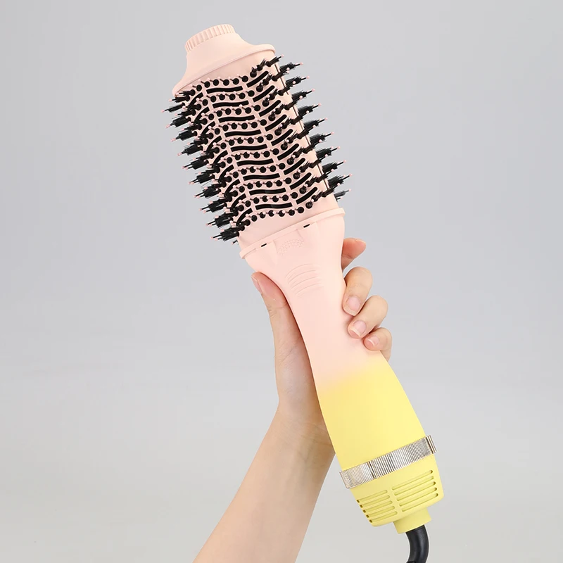 Custom One Step Hair Dryer Hair Curler Dryer Brush Rotating Hair Dryer Brush Hot Air Comb Blowout Brush