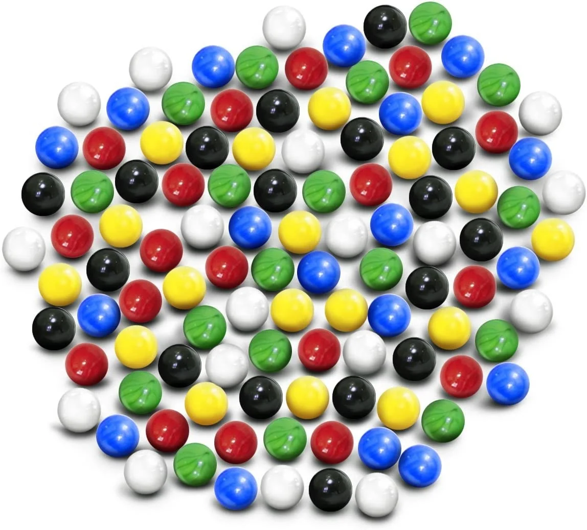 Factory wholesale mixed color glass children toy glass marble balls