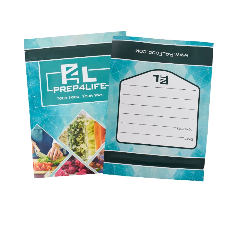 custom color transparent 14g 28g Tapioca flour food plastic ziplock mylar stand up pouch With Easy tear