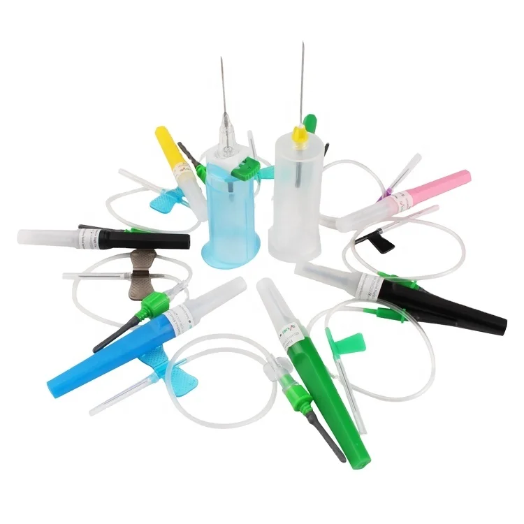 Disposable Medical Sterile Type Butterfly Blood Collection Needle single wing double wing butterfly needle