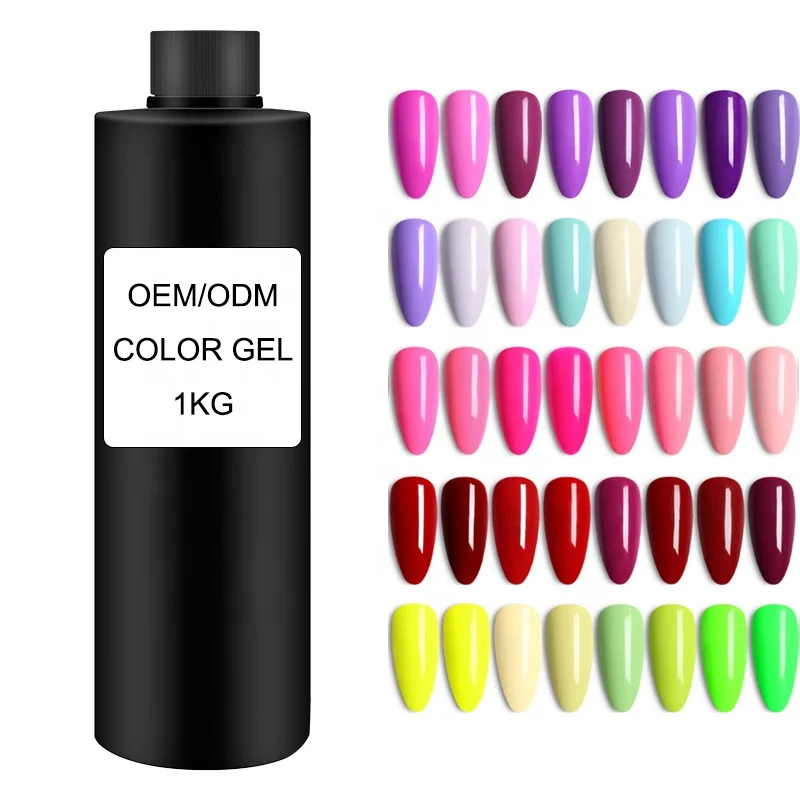 XGM NAILS Thicker Custom Logo Resin Odorless Gel Color LED UV Color Gel Polish Rich Pigment