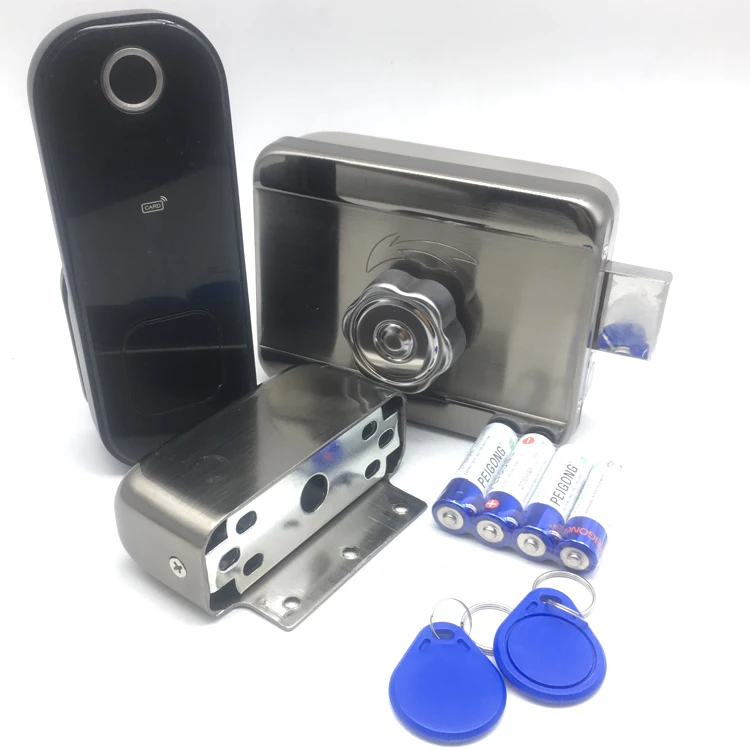 Top Quality TAS LOCK Electronic Smart Fingerprint TASRDC Door Lock Finish Card Material Origin Type Open Brushed Aluminum Size