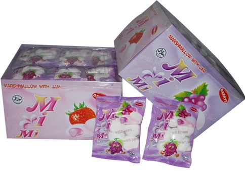 Marshmallows supplier halal yummy long twist marshmallow from china