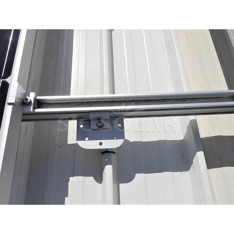 Aluminum clamps roof solar mounting standing seam roof clamp for flat roof mounted rack system
