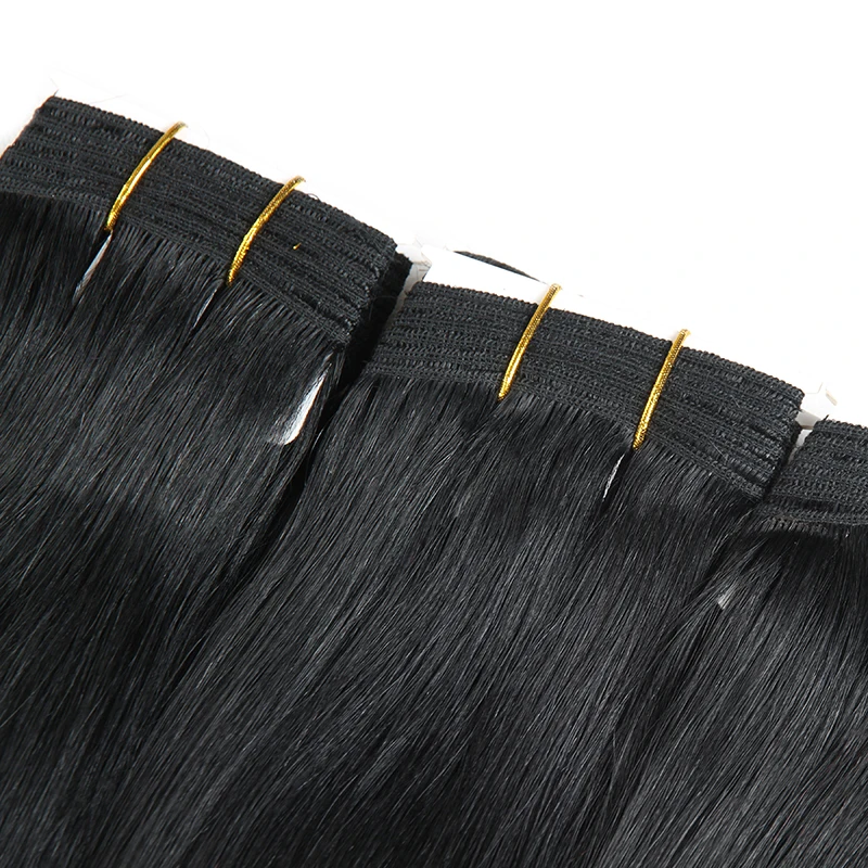 
Wholesale 100 Human Hair Weaving Silky Straight Natural Color #1B Hair Weft Virgin Brazilian Human Hair Extensions 