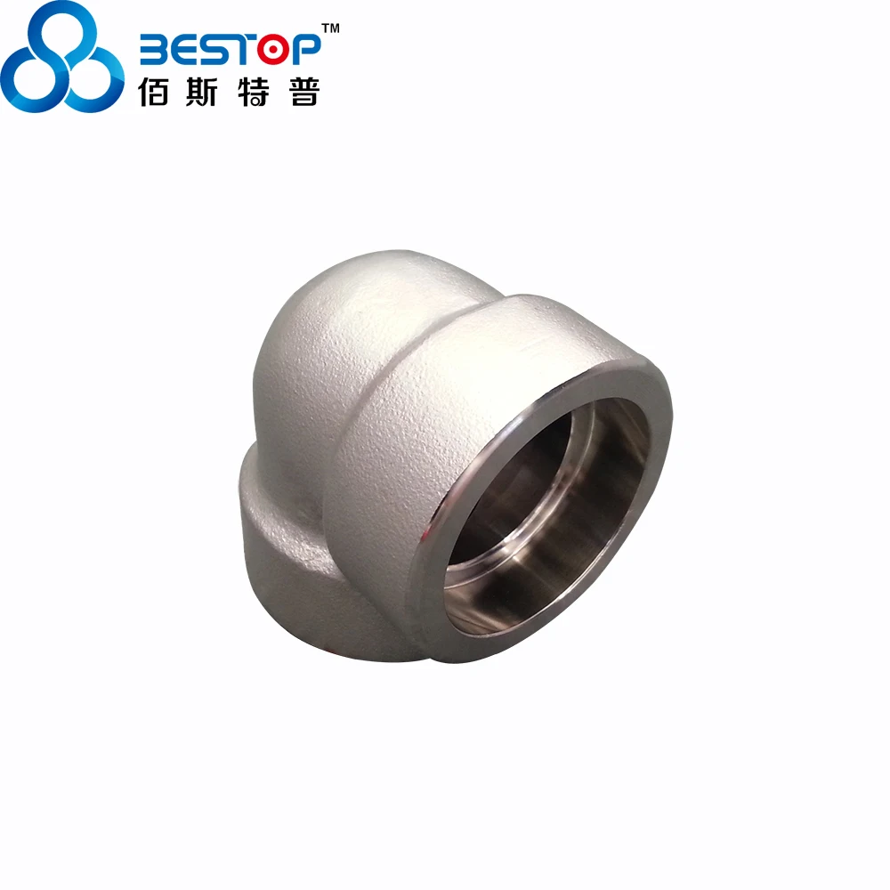 3000lbs SW кованый локоть ASME B16.11 из нержавеющей стали 90 градусов сварной