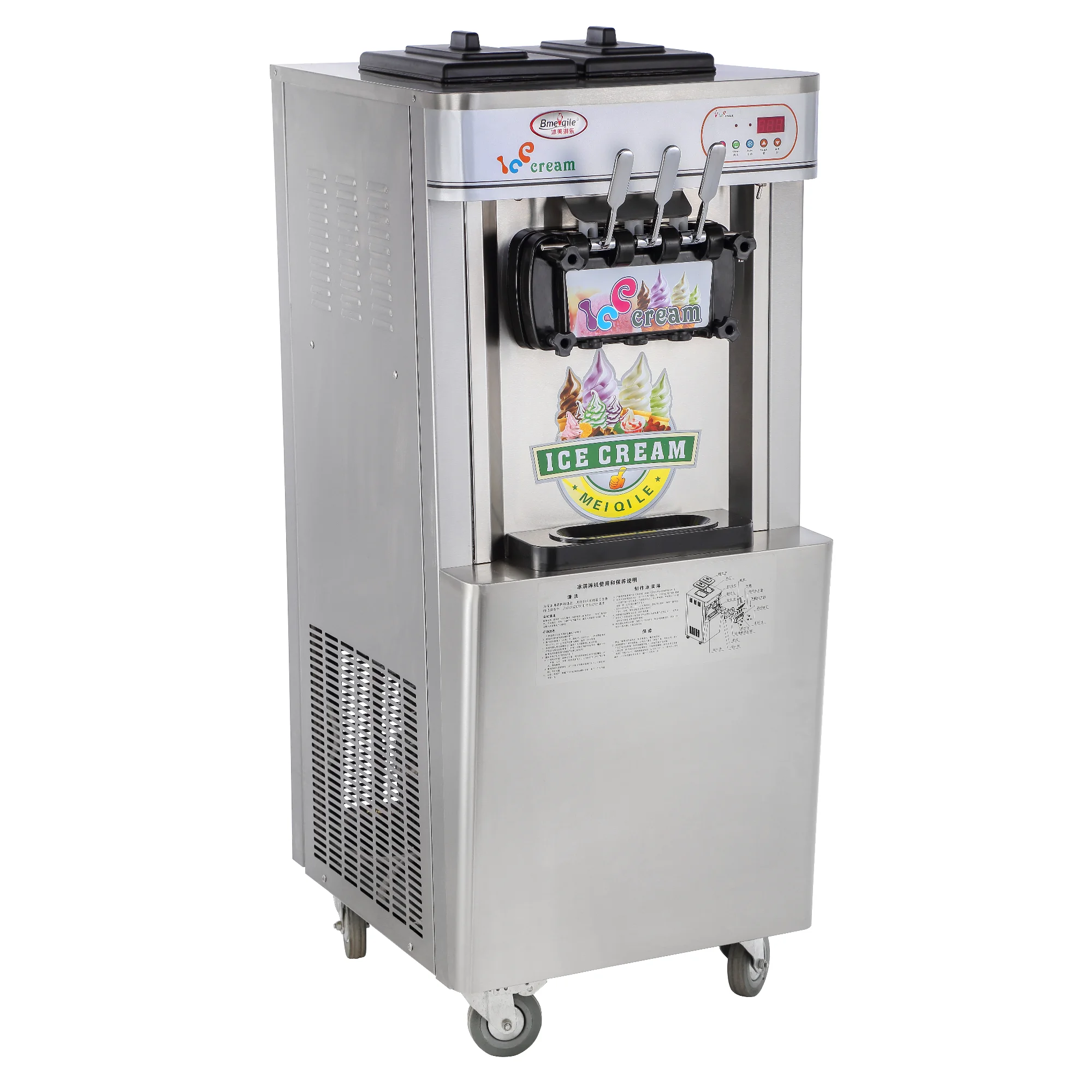 Refrigerant R134A Gas Ice Maker Machine Cameroon Ice Cream Machine Chinese Ice Cream Machine