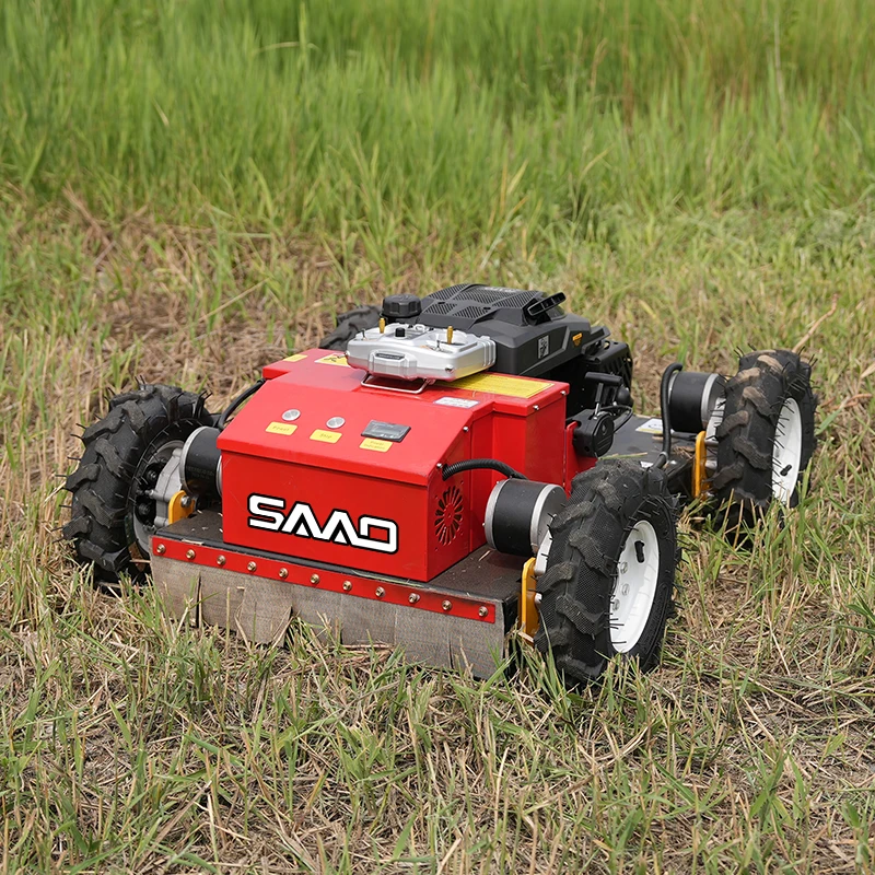Agricultural Robotic Gasoline Self-Charging Battery Powered Wireless Radio Control Lawn Mower Robot