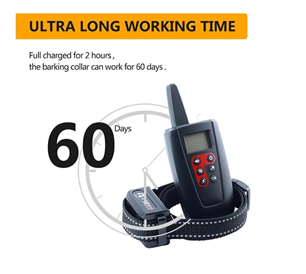 Rechargeable Barking Device Dog Beeper No Shock Collar Dog Training Collar With Remote Control