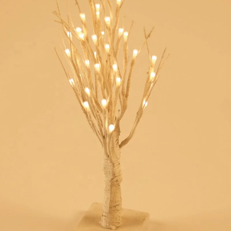 
The Latest Warm White Skin Grafting Small Tree Shape Waterproof String Lights Bedroom Decor 