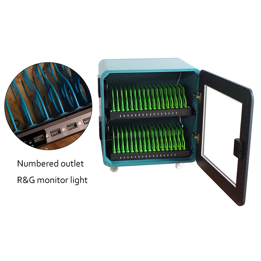 32 way DC WOODEN charging cabinet