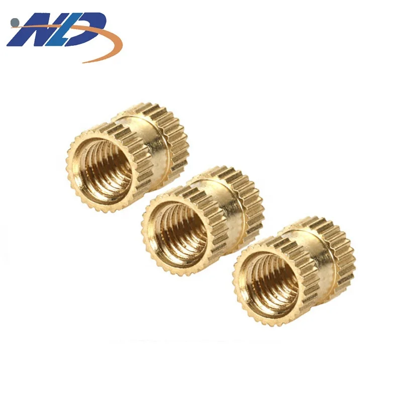 Wholesale heat set pipe fitting blind rivet knurled sleeve square stainless steel furniture m4 thread  insert brass nut
