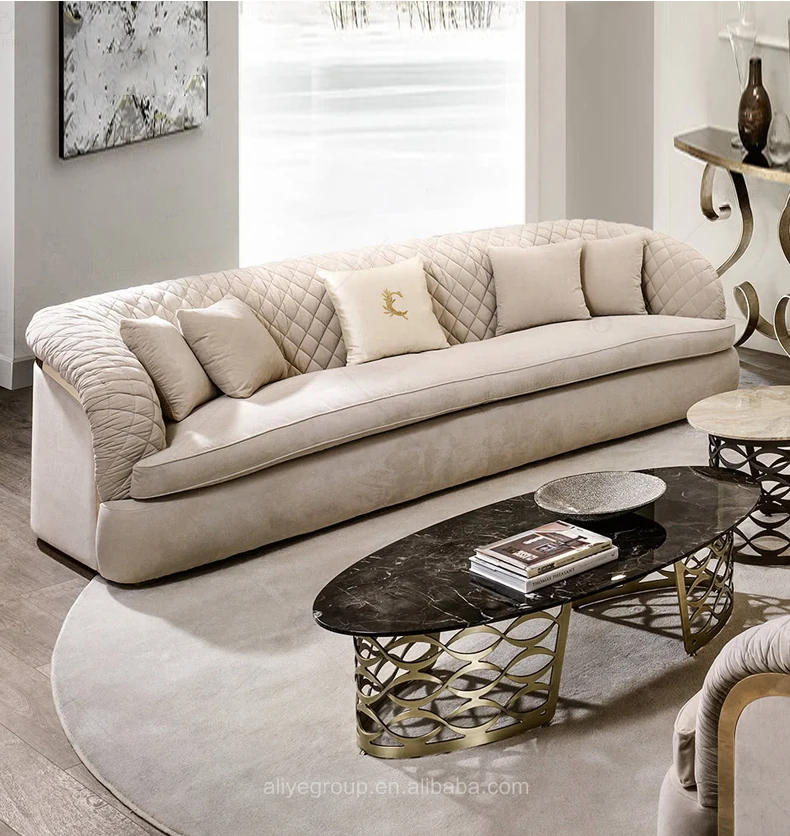 Modern style sectional italy design living room single seater leather sofa, luxury high end velvet arm chair for villa