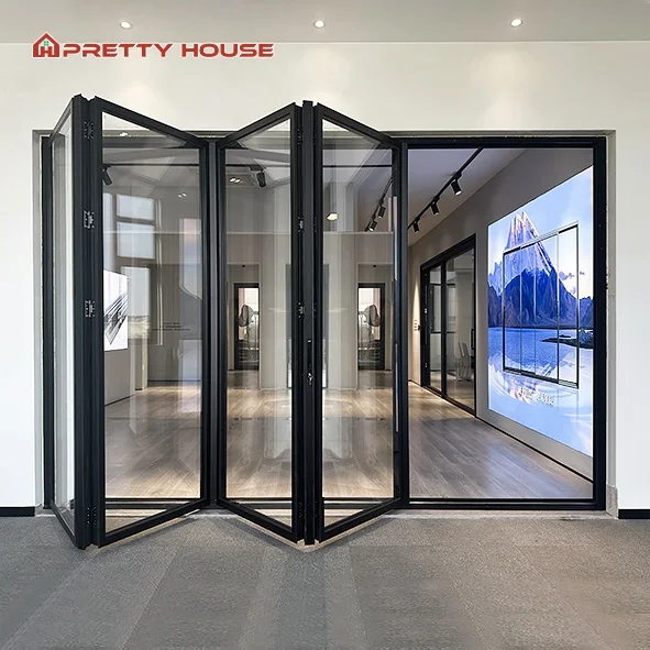 NFRC Custom aluminium tempered glass aluminum folding windows tempered glass window for apartment and hotel aluminium windows