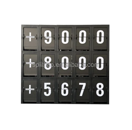 split flap display flip letter advertising billboard