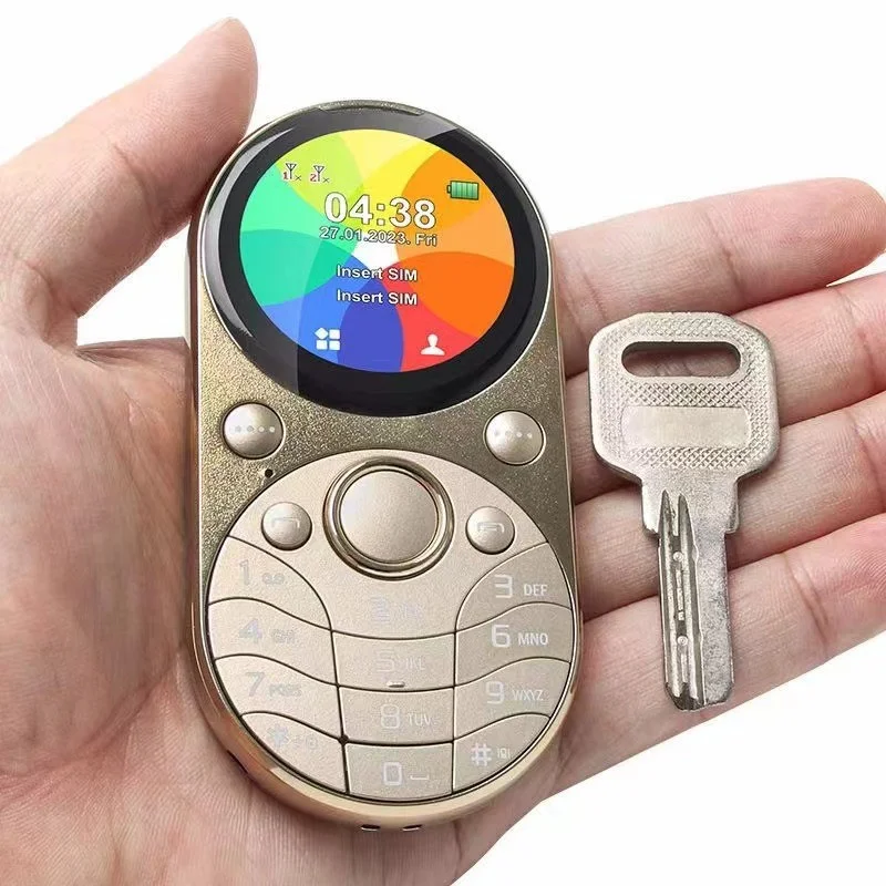 2024 i15 mini Oval Small Mobile Phone Dual SIM GSM 1.39 inch Screen Speed Dial Magic Voice Blacklist Vibration FM Radio Type-C