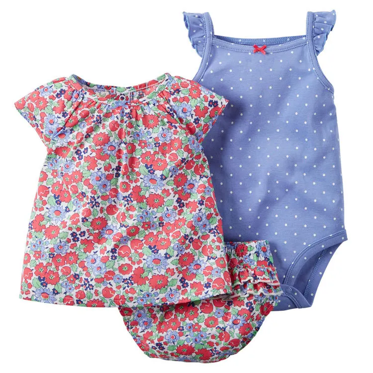 
Summer sleeveless bag fart clothing female baby cotton romper clothes 