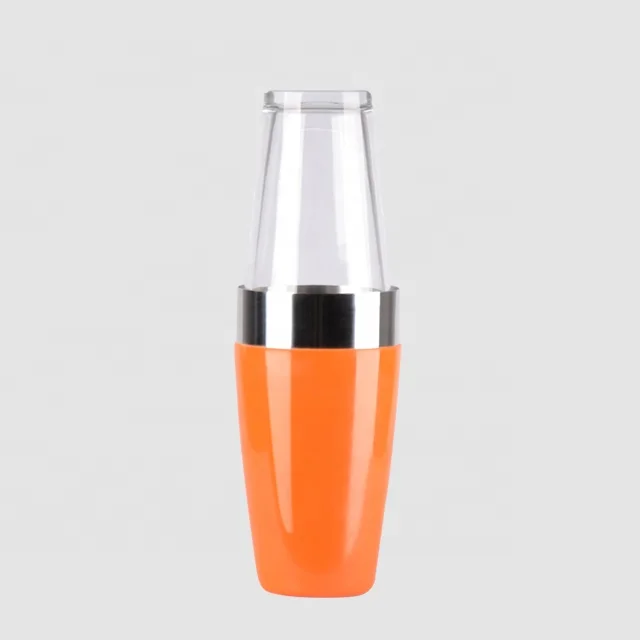 Factory Direct 800ml stainless steel plastic cocktail boston shaker