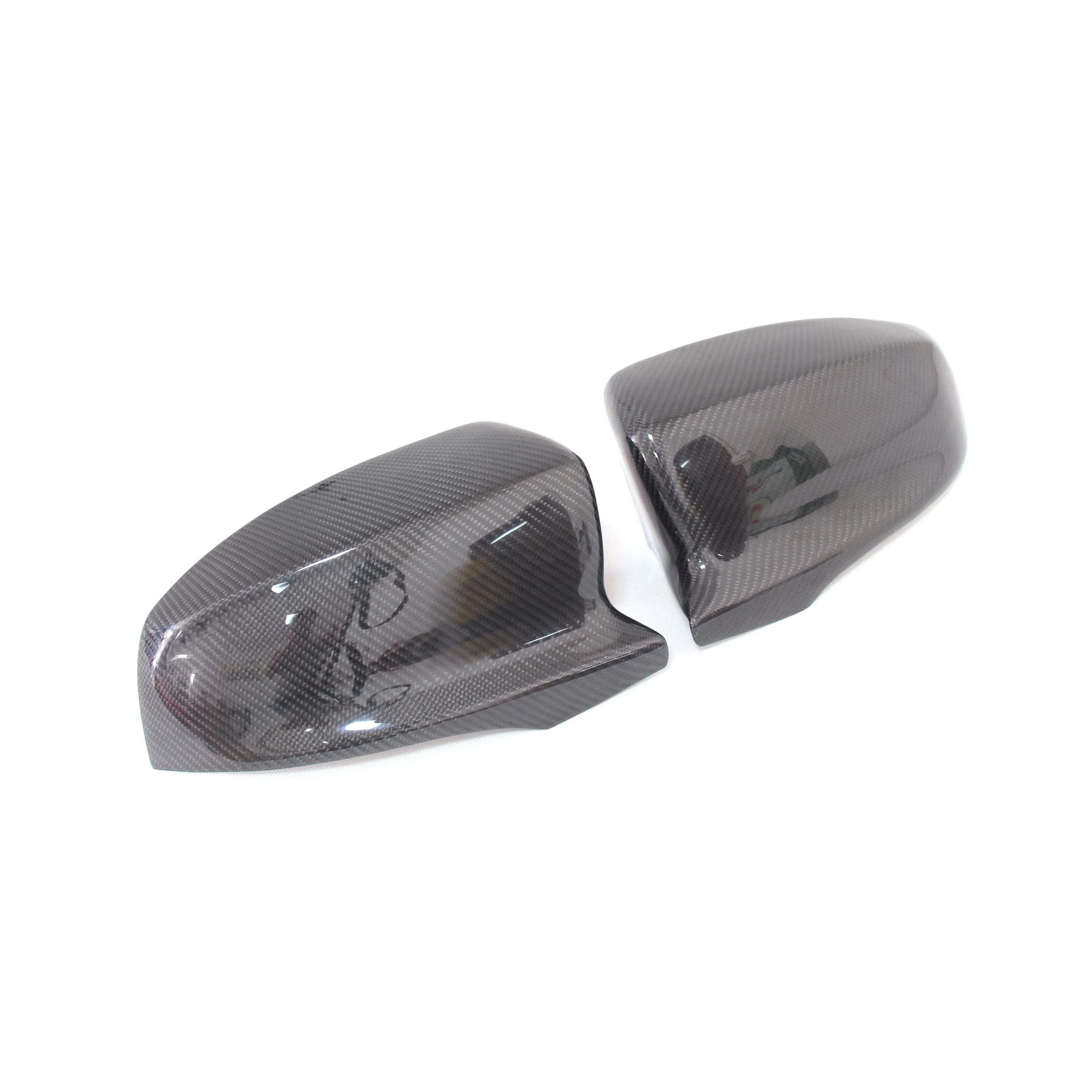 Add On Carbon Fiber Rear View Side Mirror Cover For BMW X5M E70 X6M E71 2008 - 2013