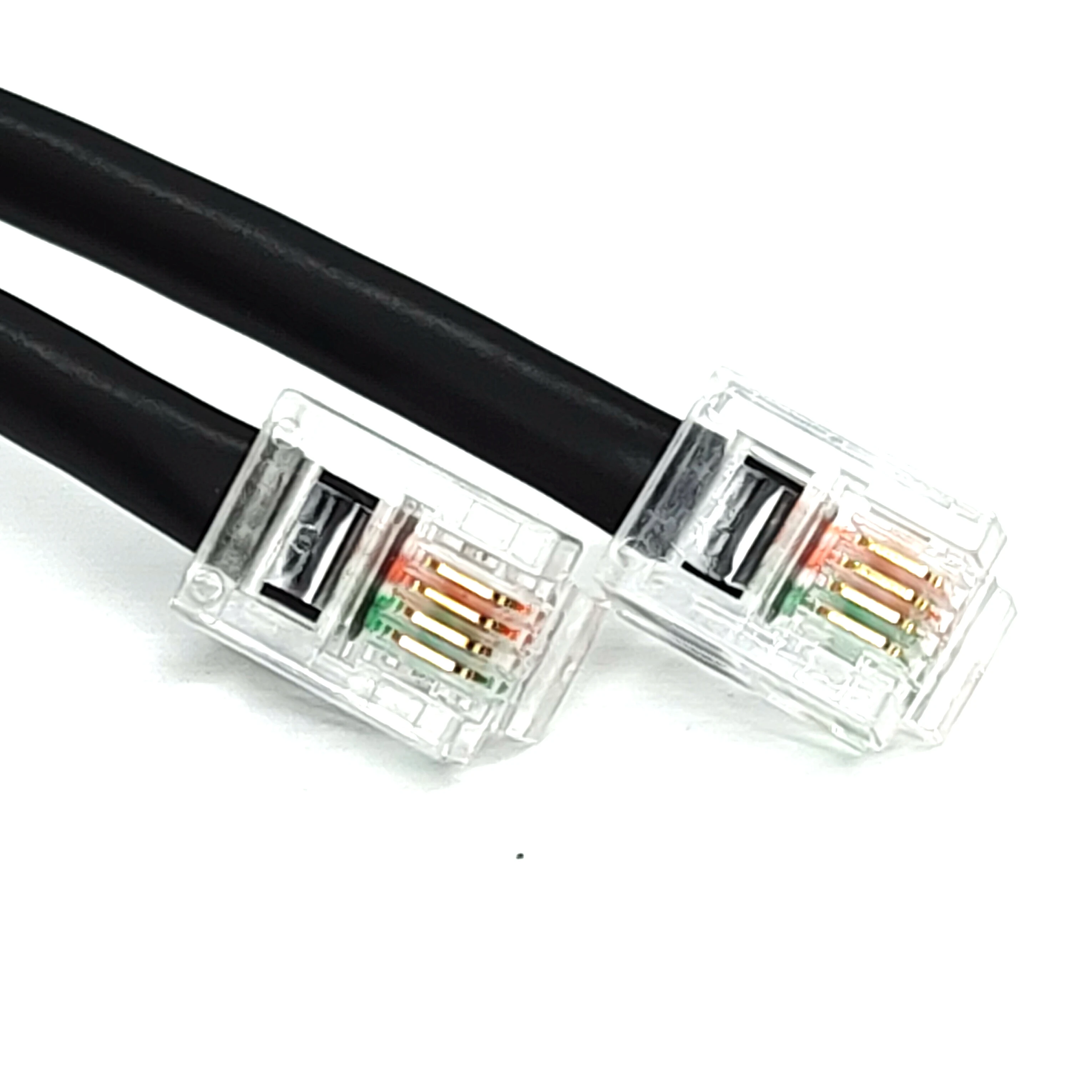 Easy to use 6p4 telephone jumper RJ11 round UTP twisted pair