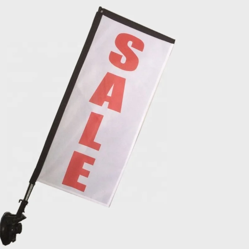 Weihai WZRODS Hot Sale custom flag Mini flag Teardrop Beach Adjustable Angle Window Wing Flag Pole Sucker Banner For Advertising