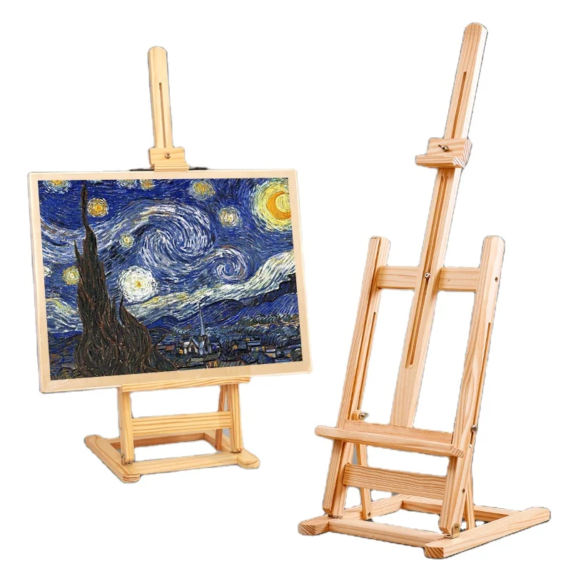 Best Price High Quality Wooden Oil Painting Small Easel Frame Folding Table Easel