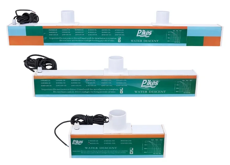 Swimming pool acrylic waterfall kit Sheer Descent