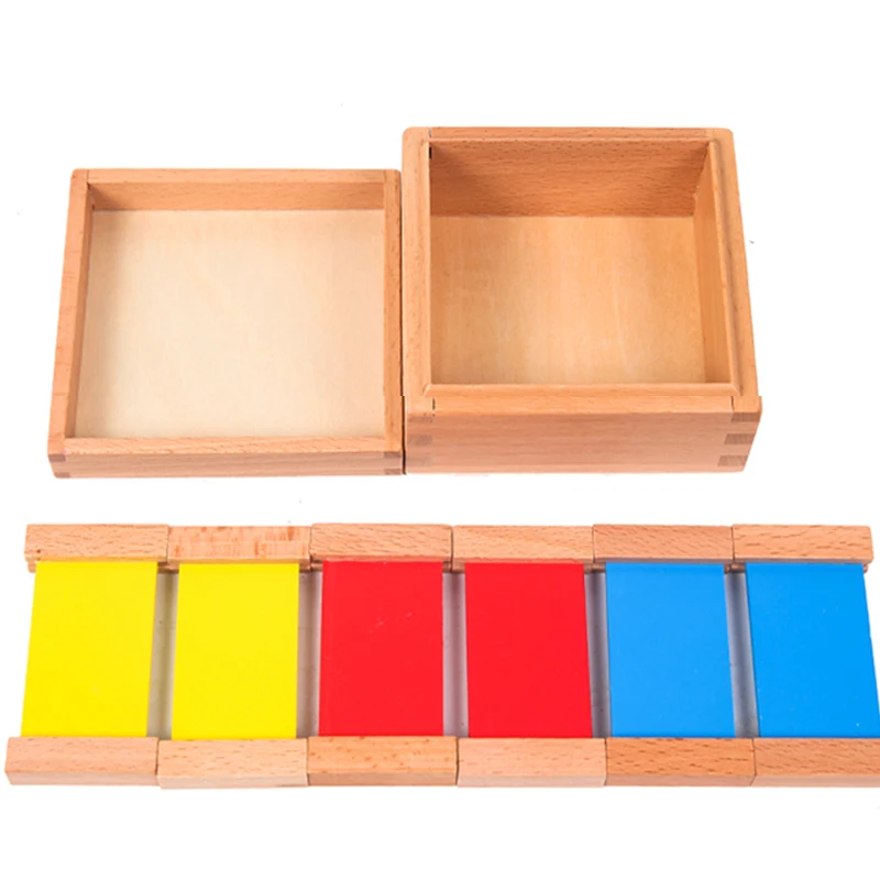 Wooden Supplier Montessori Toy  Kids Learning Colors Montessori Toy Wood Montessori Toys