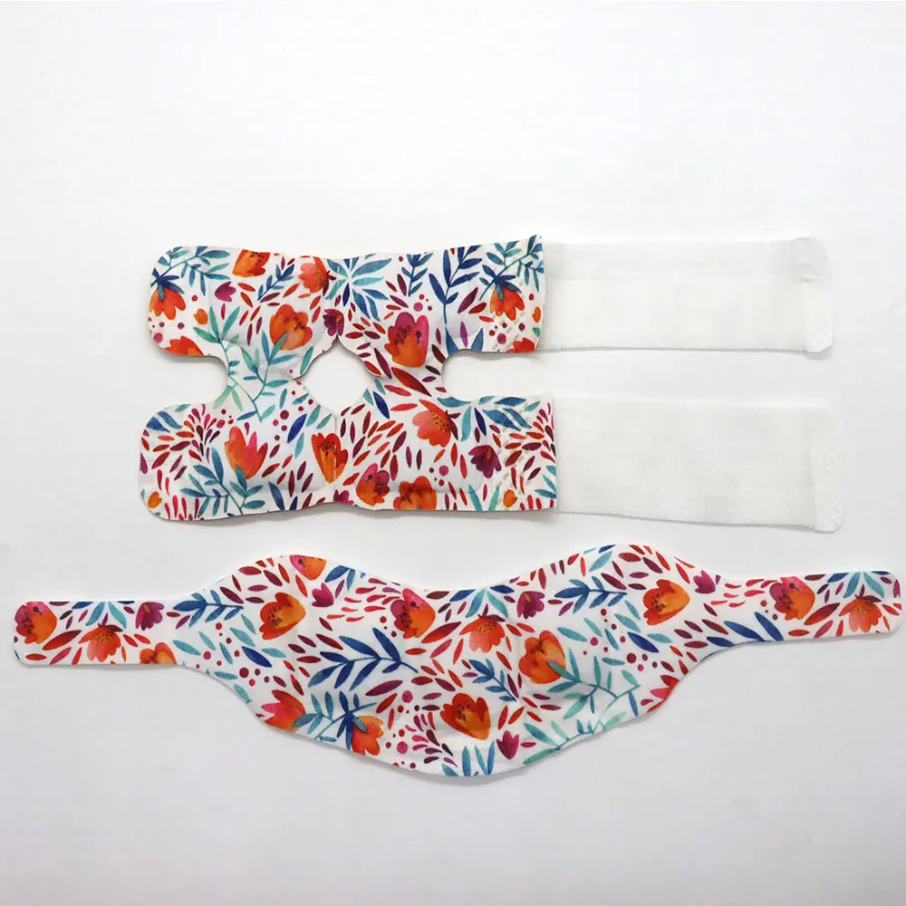 High Quality Free Sample Relieve Pain Knee Patch Wormwood Steam Knee Warmer Disposable Self Heating Knee Warmer