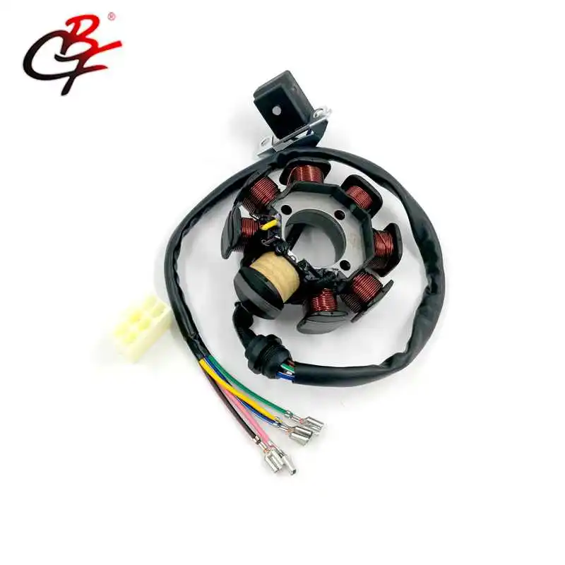 Motorcycle electrical systems 8 poles magneto stator coil with sensor for Honda CGL 125