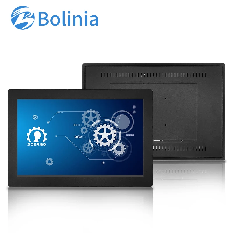 VESA embedded mount 19.2 inch Snap-in Lcd Monitor Non Touch for industrial display with VGA HD-MI cable Metal casing TFT