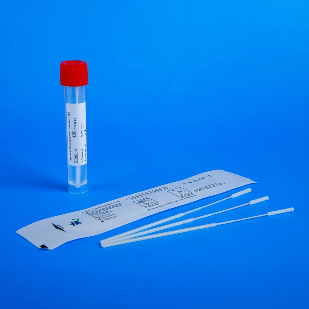 Sterile Collection Media Viral Swab Plastic Sputum Container Medium with Culture Blair Amies Cary Disposable Ce 2 Years Class II
