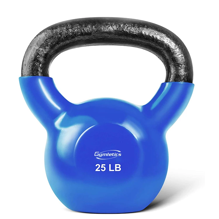 Gym Fitness Equipment Adjustable Weightlifting Training China Wholesale Colorful Vinyl Cast Iron Kettlebell Weight