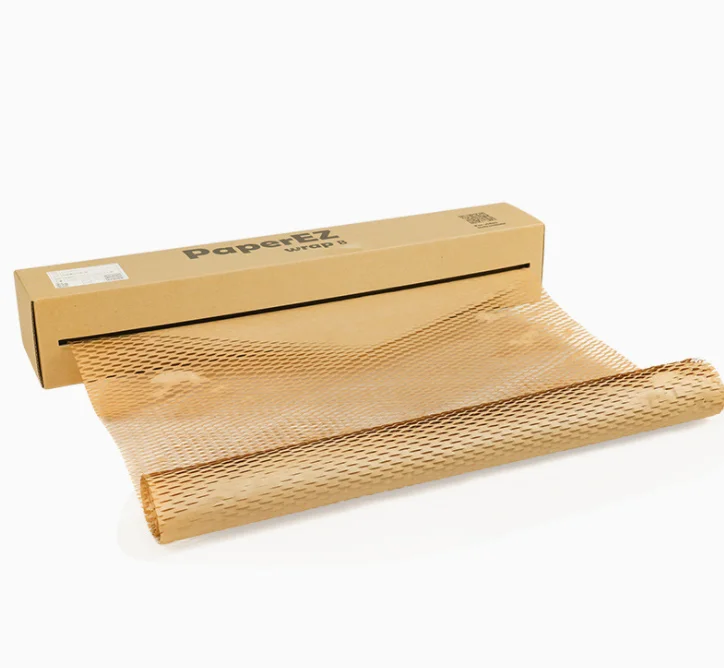 Transport environmentally friendly recyclable roll gift mobile phone mailing packaging kraft paper pad transport packaging honey